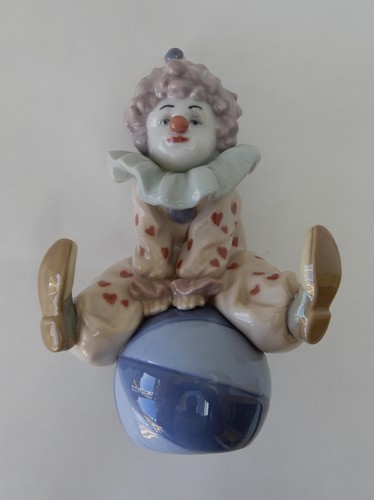 Lladro clown having ball - lladro, a