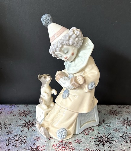 Lladró figurine clown with - lladró,