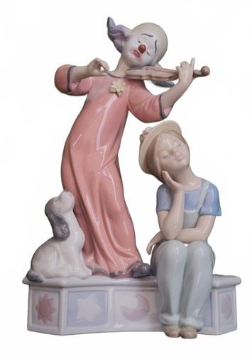 Lladro clown girl - lladro, porcelain