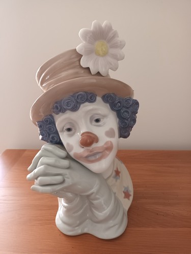 Lladro figurine clowns head - lladro,