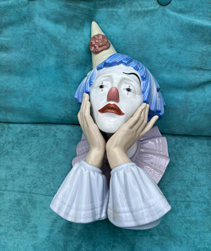 Large lladro clowns head - lladro,
