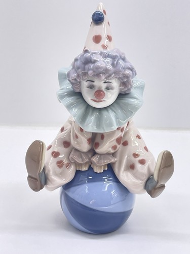 Lladro clown sat ball - sat, a