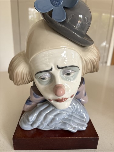 Lladro pensive clown - pensive, 5130
